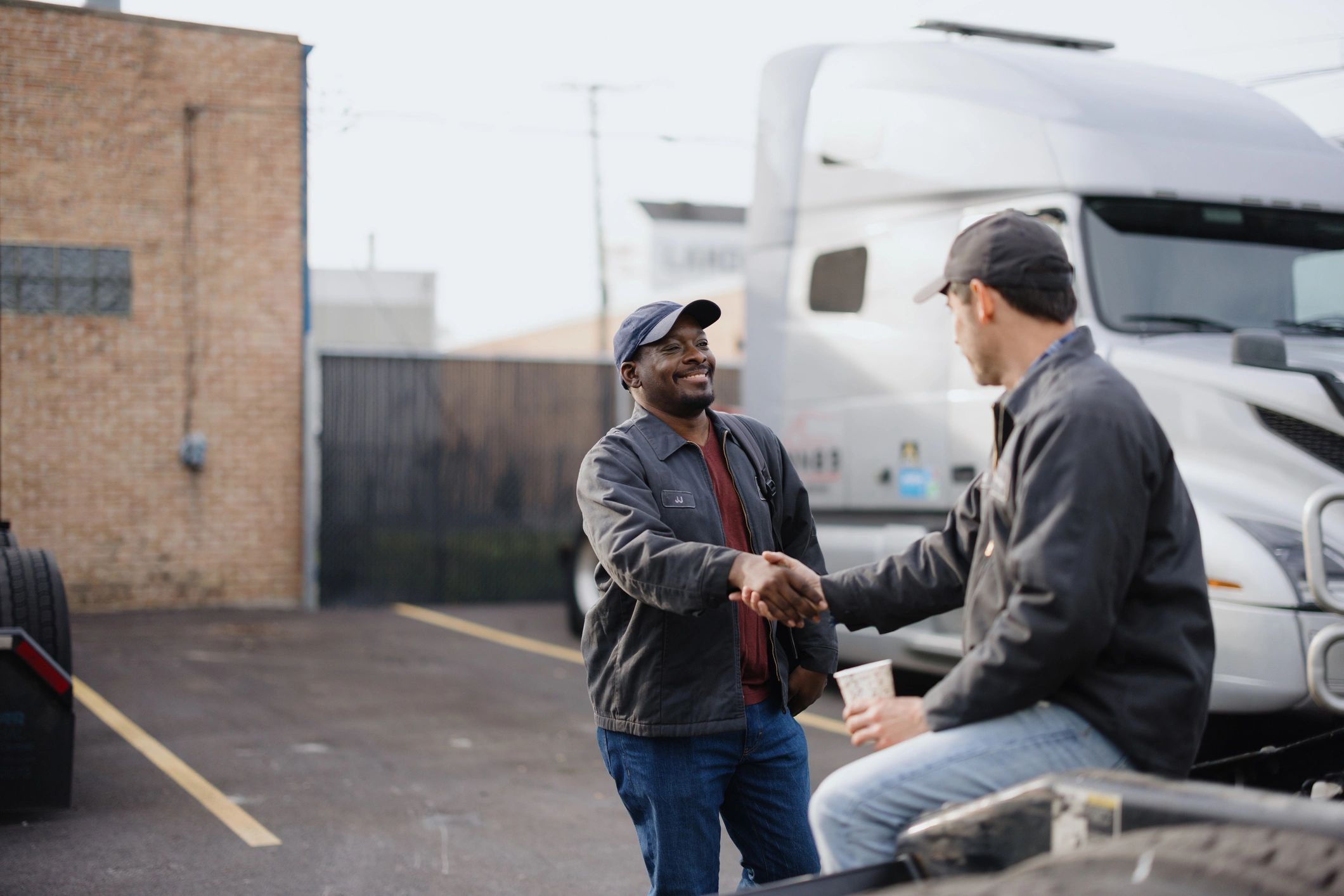 Client handshake representing partnership and trust