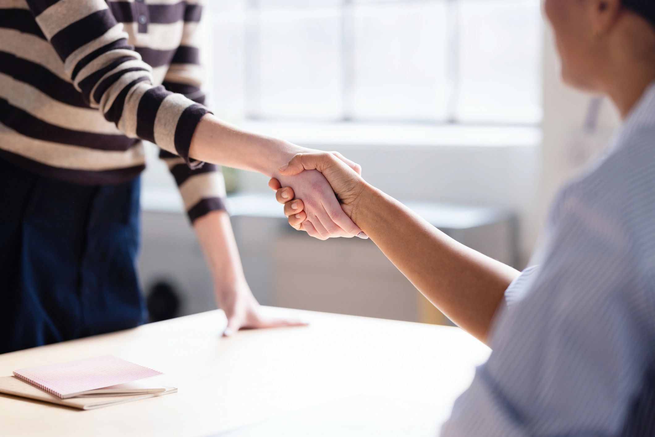 Business handshake sealing a professional agreement